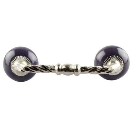 Purple Ceramic Cut Bridge Handles